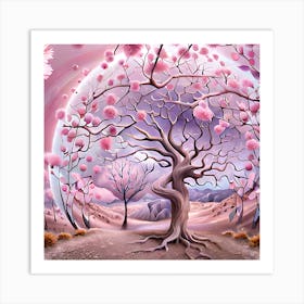 Sakura Tree Art Print