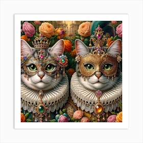 A feast for the senses - Cats 1 Art Print