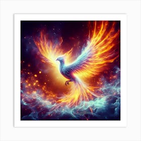 Digital Phoenix11 Art Print