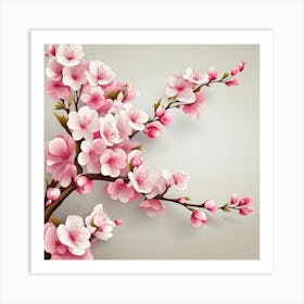 Cherry Blossoms art print 4 Art Print