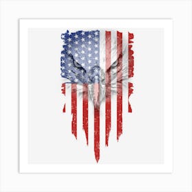 Hot Trend Patriotic Eagle Merica 4th Of July Usa Art Print