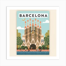 Barcelona Art Print