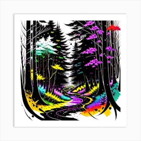 Forest Path 30 Art Print