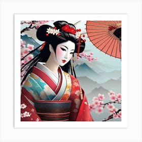 Geisha 137 Art Print