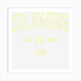 Columbus Ohio Vintage Sports Columbus Oh Art Print