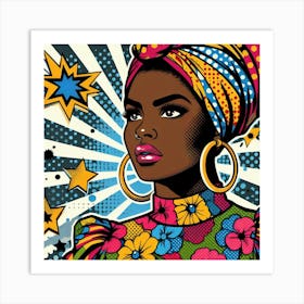 Jamila Pop African Woman Art Print