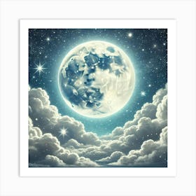 Full Moon In The Sky 20 Art Print