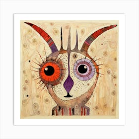 Abstract Artic Hare Art Print