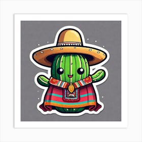 Cactus Mexican Art Print