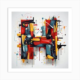 Letter H 1 Art Print