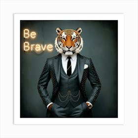 Be brave 1 Art Print