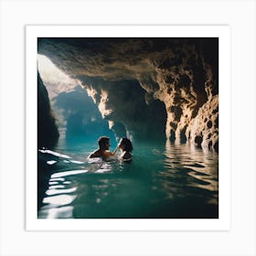 Couple In The Cave 2 Art Print