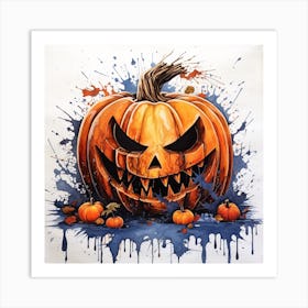 Halloween Pumpkin Art Print