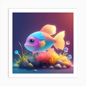Colorful Fish In The Sea Art Print