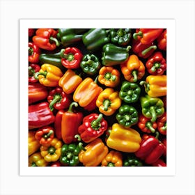 Bell Pepper As Background (43) Art Print