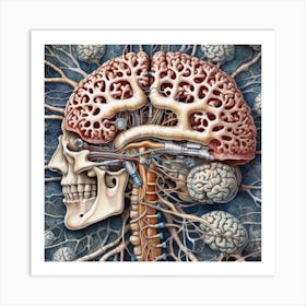 Brain And Spinal Cord 1 Art Print