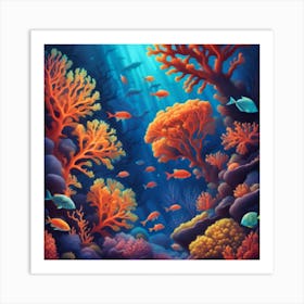 Coral Reef 1 Art Print