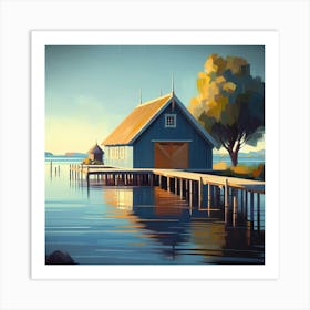 Swedish Cottage Art Print