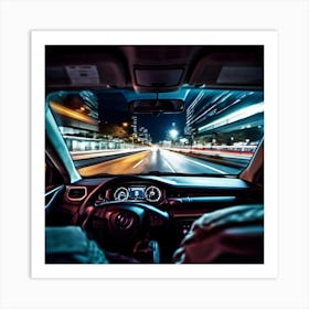 Vehicle View Transportation Drive Car Auto Mirror Vision Driver Street Landscape Traffic (6) Art Print