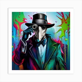 Man In Hat Art Print