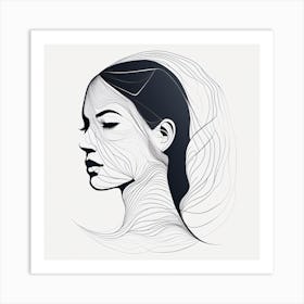 Woman'S Face 1 Art Print