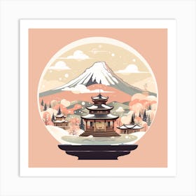 Nagano Japan Snowglobe Art Print