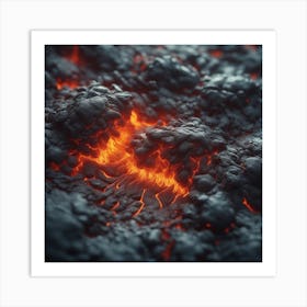 Lava texture 6 Art Print