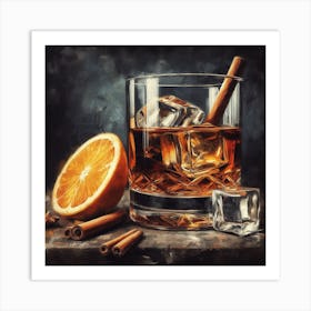 Glass Of Whiskey Art Print