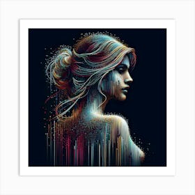 Woman'S Face 7 Art Print