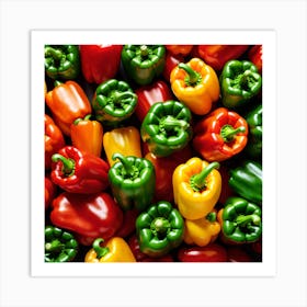 Colorful Peppers 61 Art Print