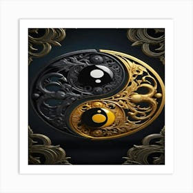 Yin Yang 2 Art Print