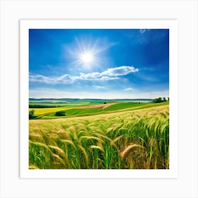 Field Of Wheat 3 Art Print