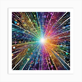 Rainbow Burst 4 Art Print