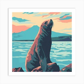 Sea Lion Art Print