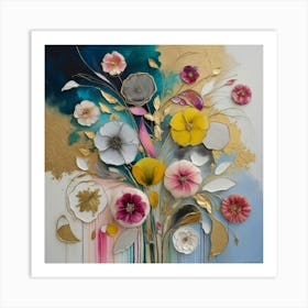 Random Flowers Art Print