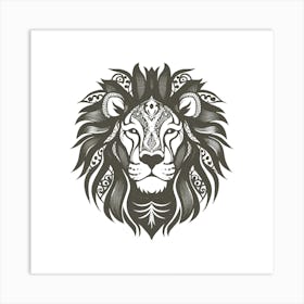 Lion Head 1 Art Print