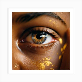 Golden Eye Art Print