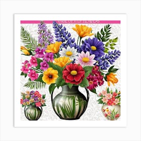 Flowers In A Vase Art Print