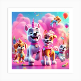 In Unicorn Paradise Art Print