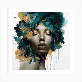 'The Blue Woman' Art Print