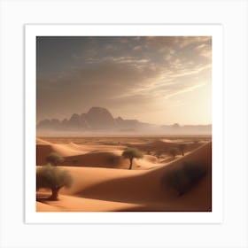 Desert Landscape - Desert Stock Videos & Royalty-Free Footage 24 Art Print