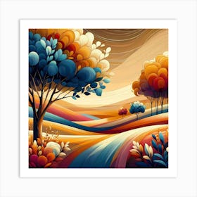 Landscape Painting 195 Art Print