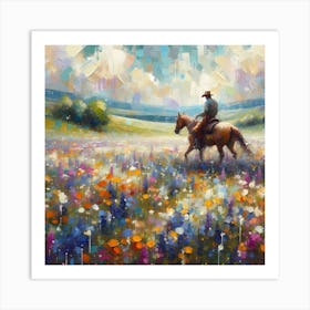 horse wall art Art Print