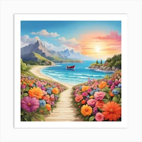 Path To The Sea 5 Art Print