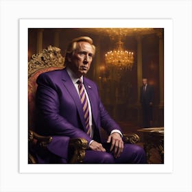 Purple Suit Art Print