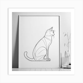 Cat Print Art Print