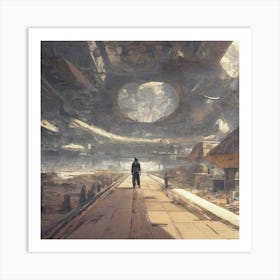 Futuristic City 8 Art Print