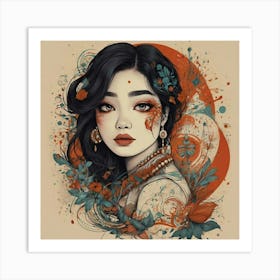 Asian Girl 3 Art Print