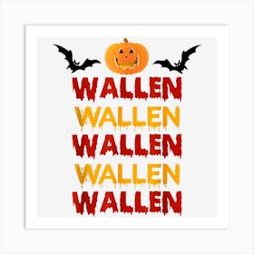 Halloween Western Cowboy Country Music Funny Art Print