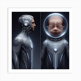 Baby In Space 2 Art Print